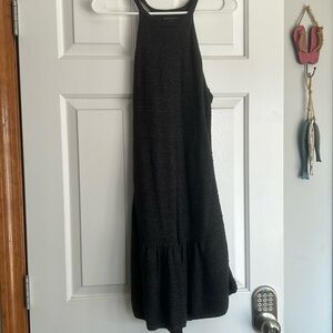 American Eagle gray cotton/polyester raceback dress